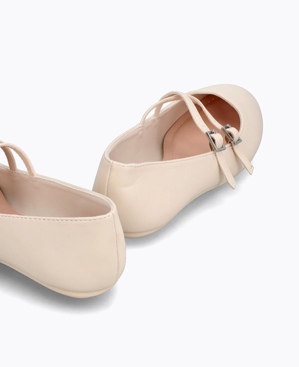 Allie Mary Jane Flats - Beige - Image 3