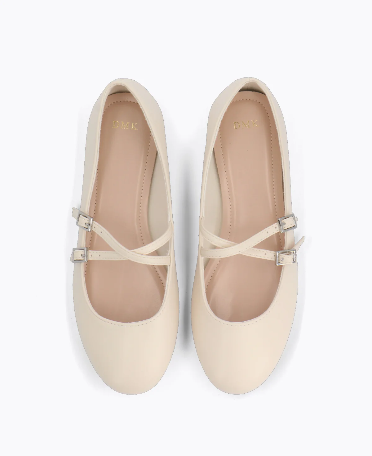 Allie Mary Jane Flats - Beige - Image 4