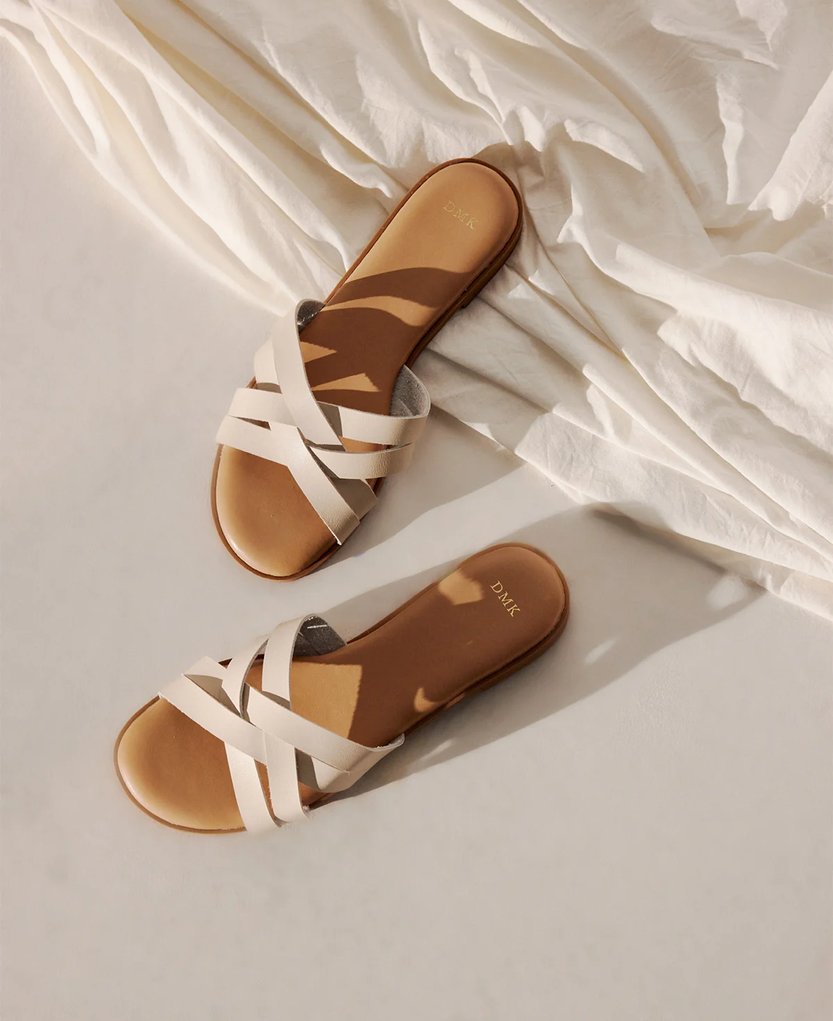 Andy Flat Sandals - Beige - Image 3
