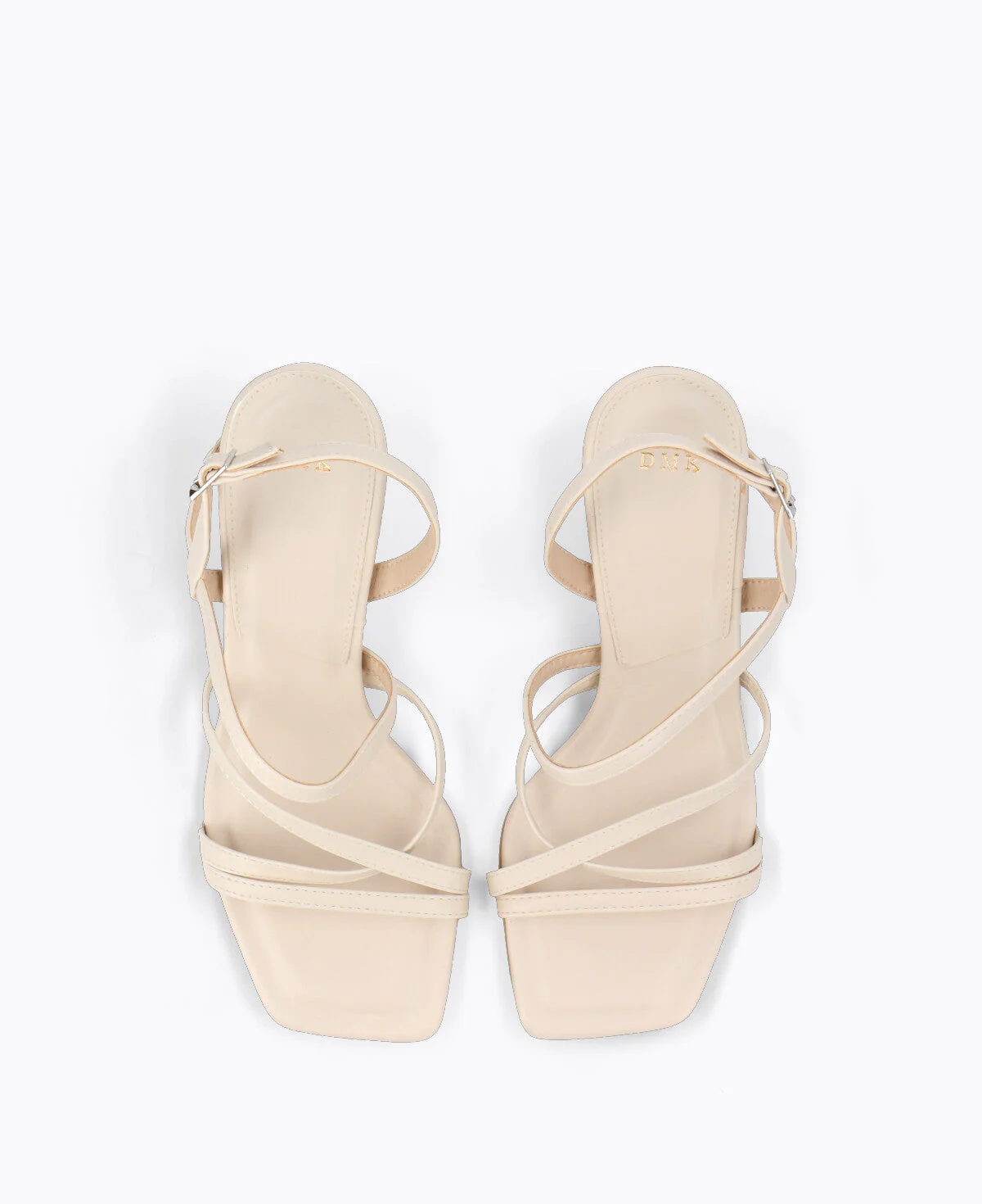 Athena Strappy Heel Sandals - Beige - Image 3