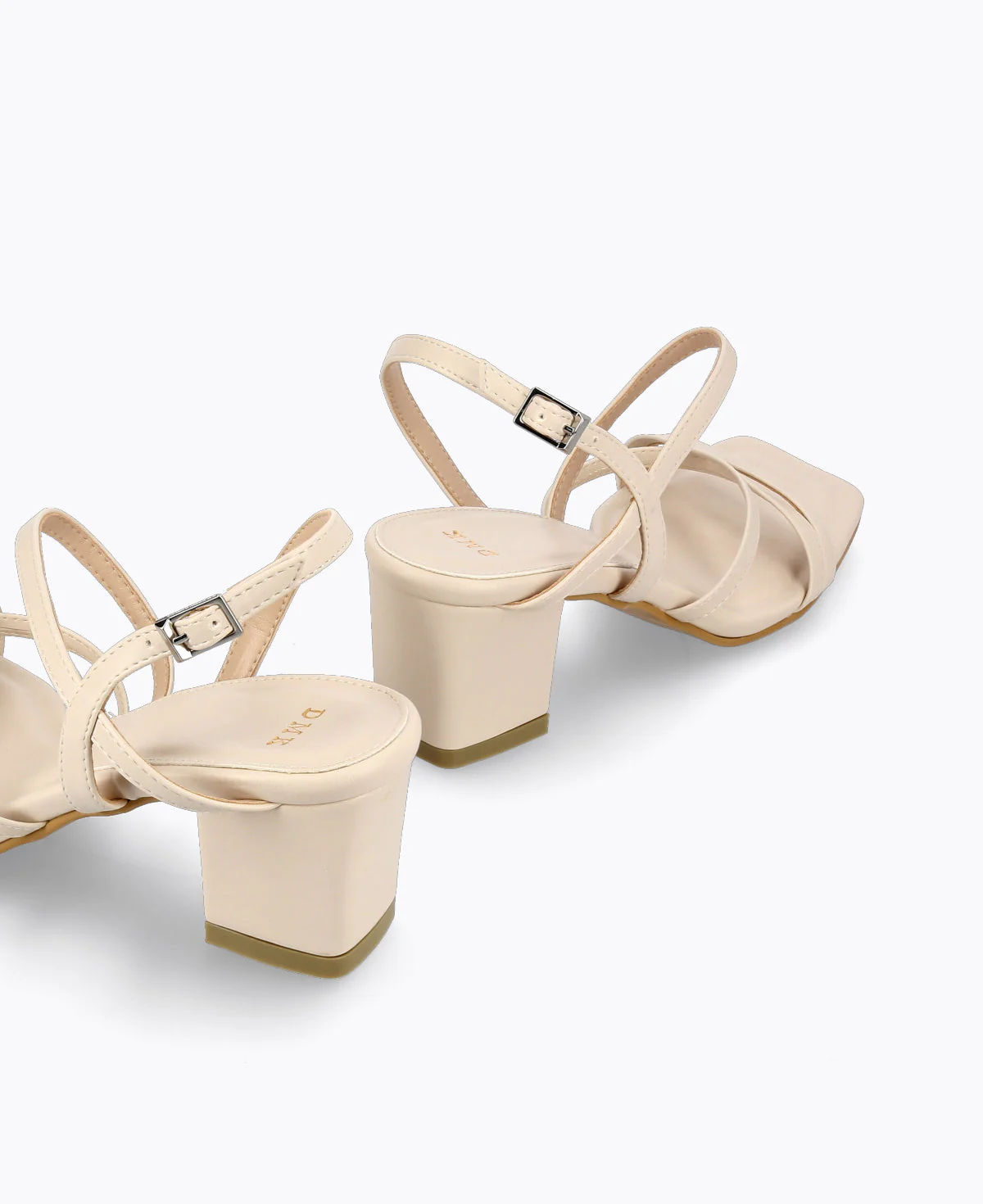Athena Strappy Heel Sandals - Beige - Image 4