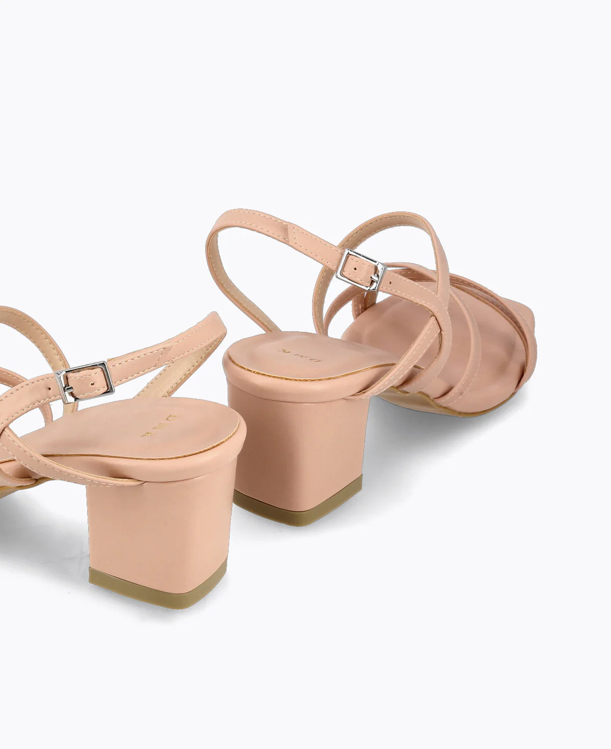 Athena Strappy Heel Sandals - Nude - Image 3