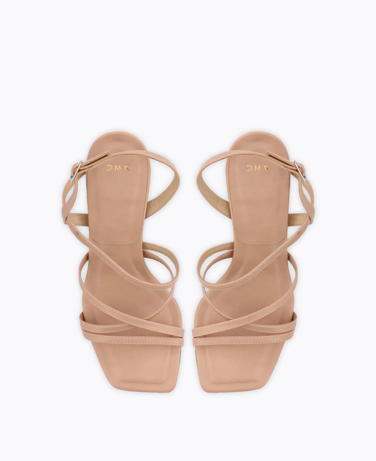 Athena Strappy Heel Sandals - Nude - Image 4