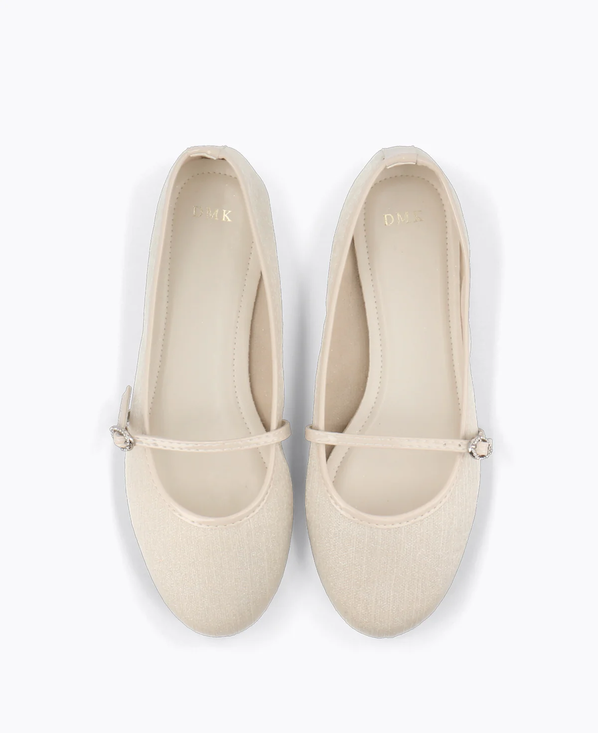 Audrey Mary Jane Flats - Beige - Image 4