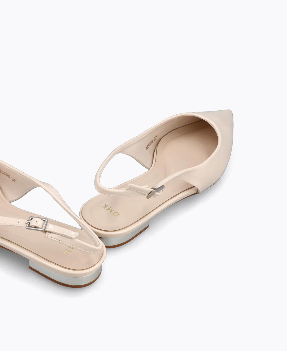 Bella Slingback Flat Pumps - Beige - Image 3
