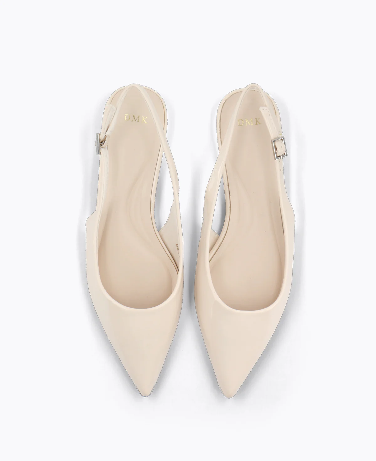 Bella Slingback Flat Pumps - Beige - Image 4