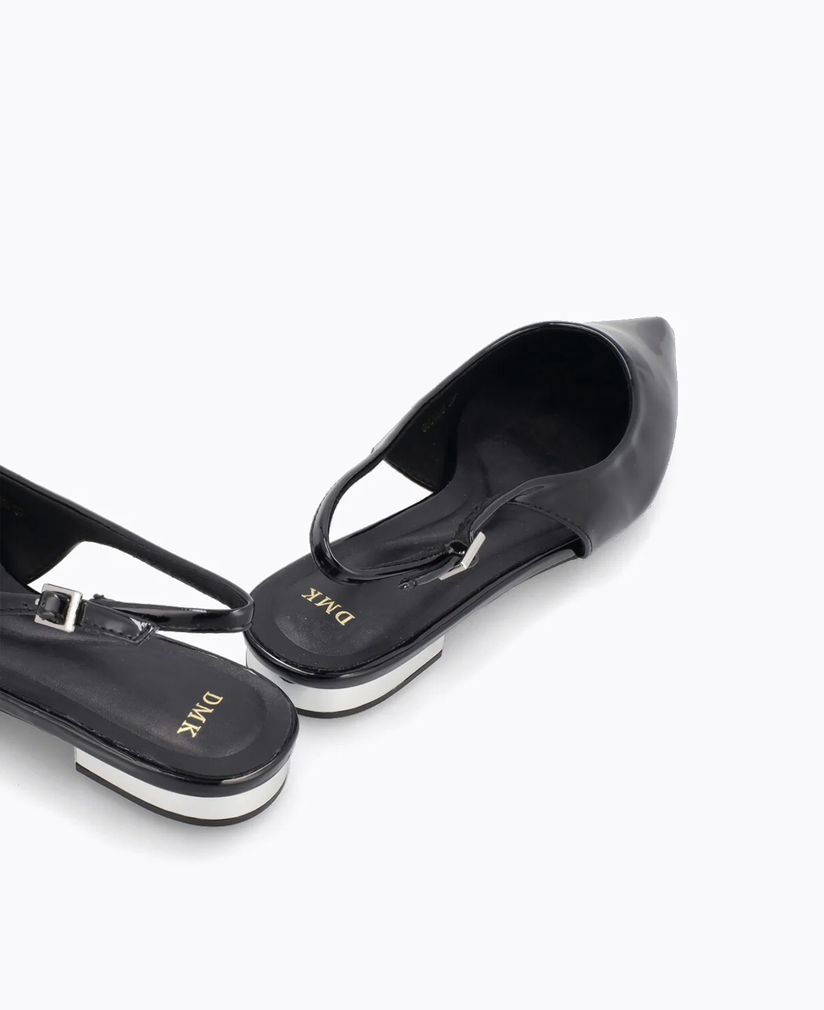 Bella Slingback Flat Pumps - Black - Image 3