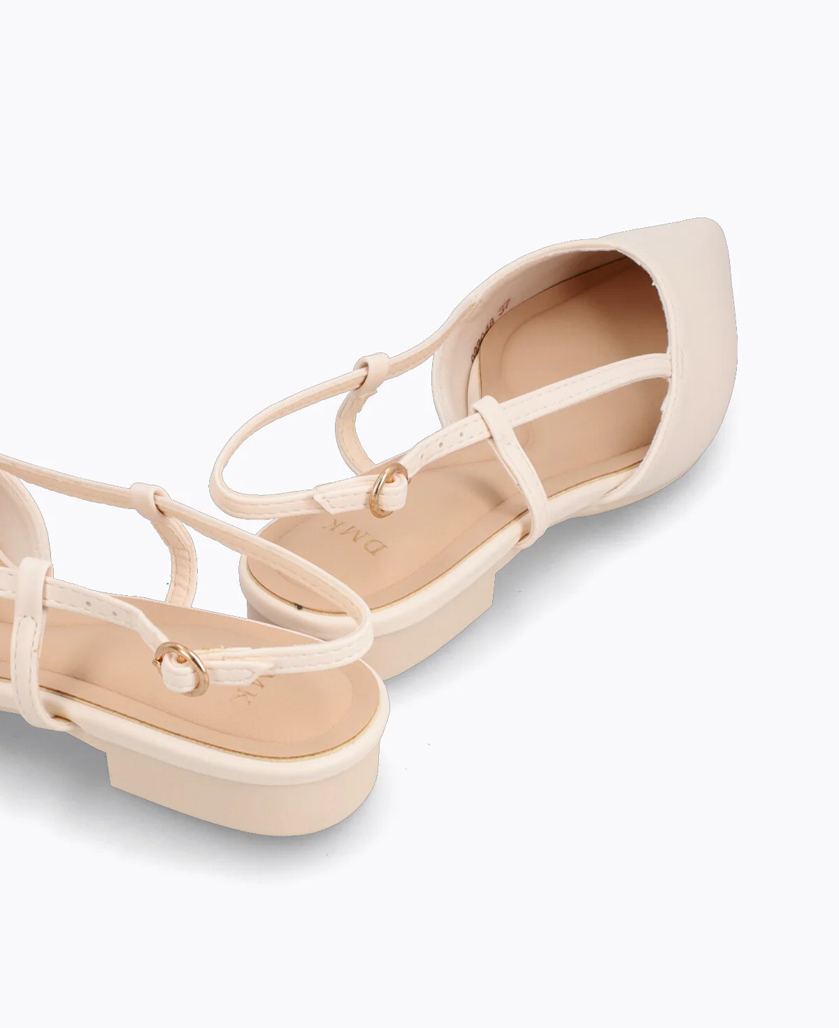 Brianna Slingback Flat Pumps - Beige - Image 3