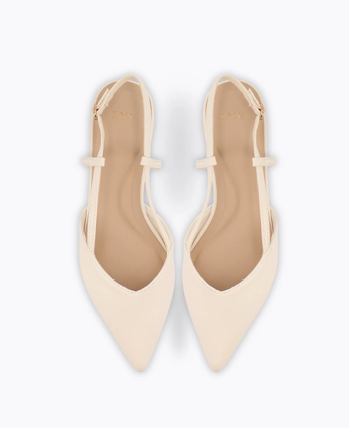Brianna Slingback Flat Pumps - Beige - Image 4