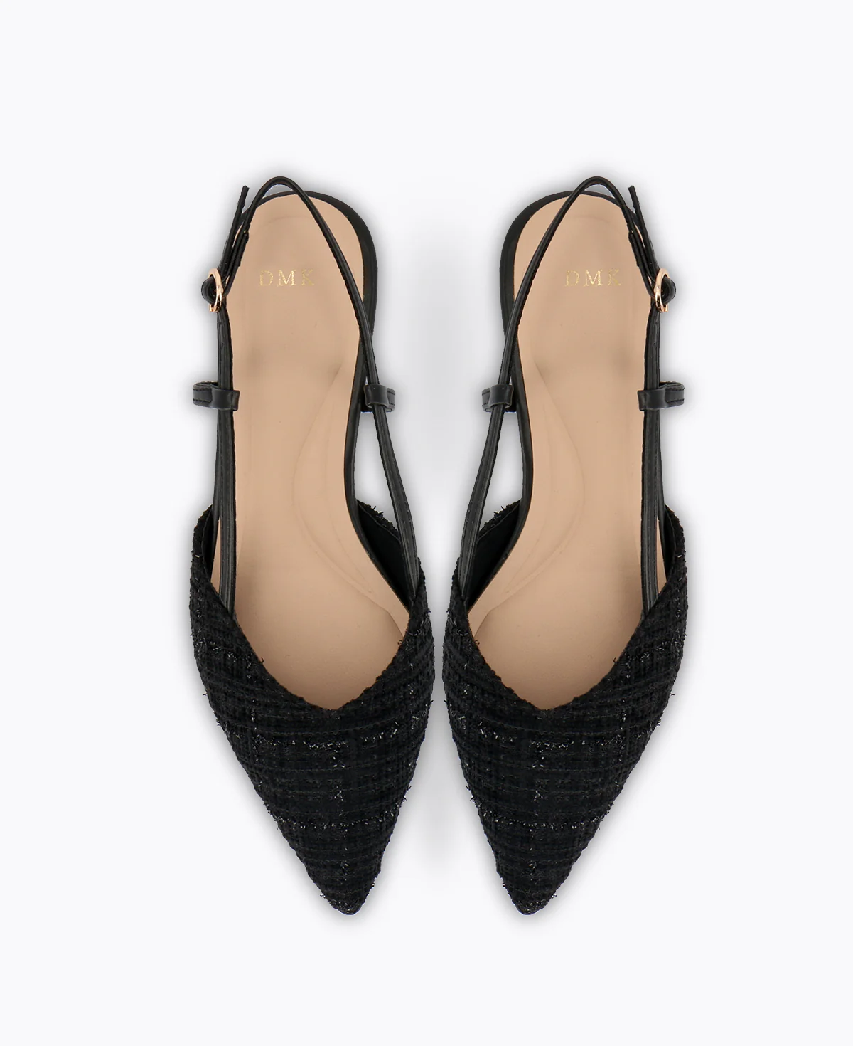 Brianna Slingback Flat Pumps - Black - Image 4