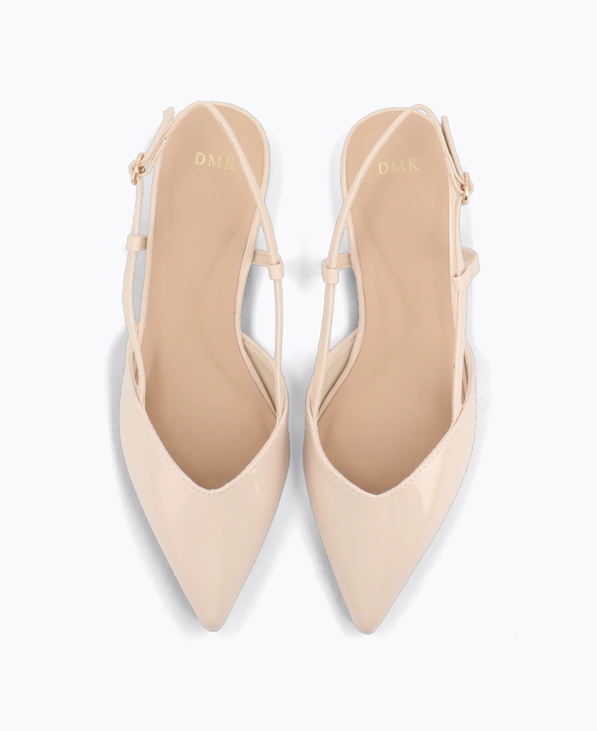 Brianna Slingback Flat Pumps - Nude - Image 4