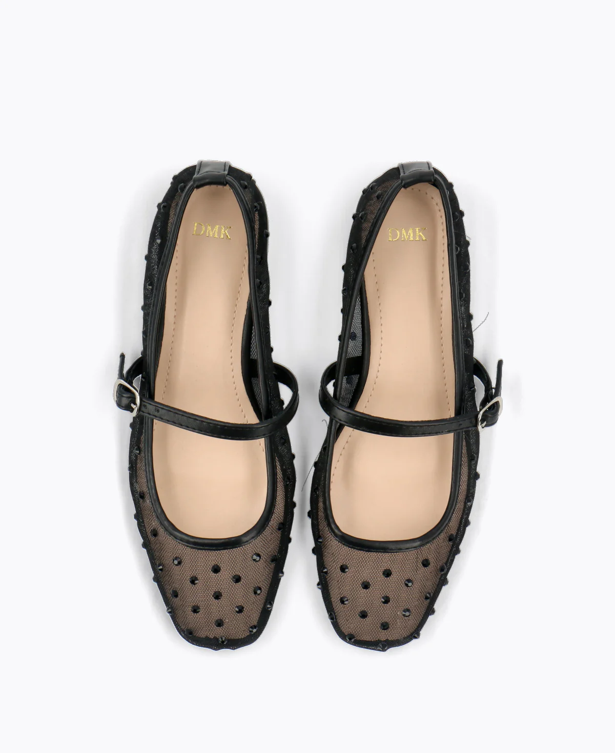 Calista Mesh Mary Janes - Black - Image 4