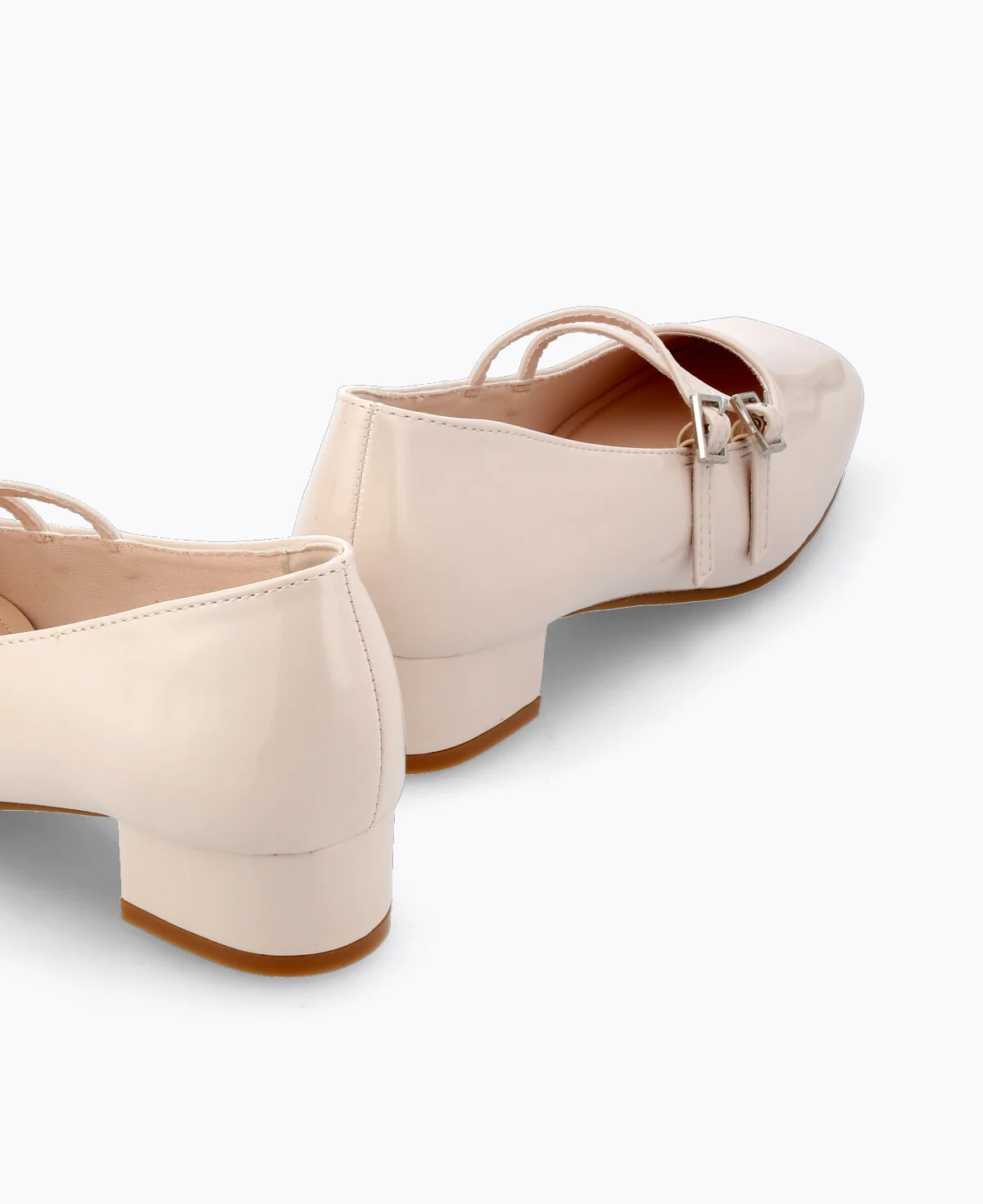 Carrie Mary Janes - Beige (Patent/Glossy) - Image 5