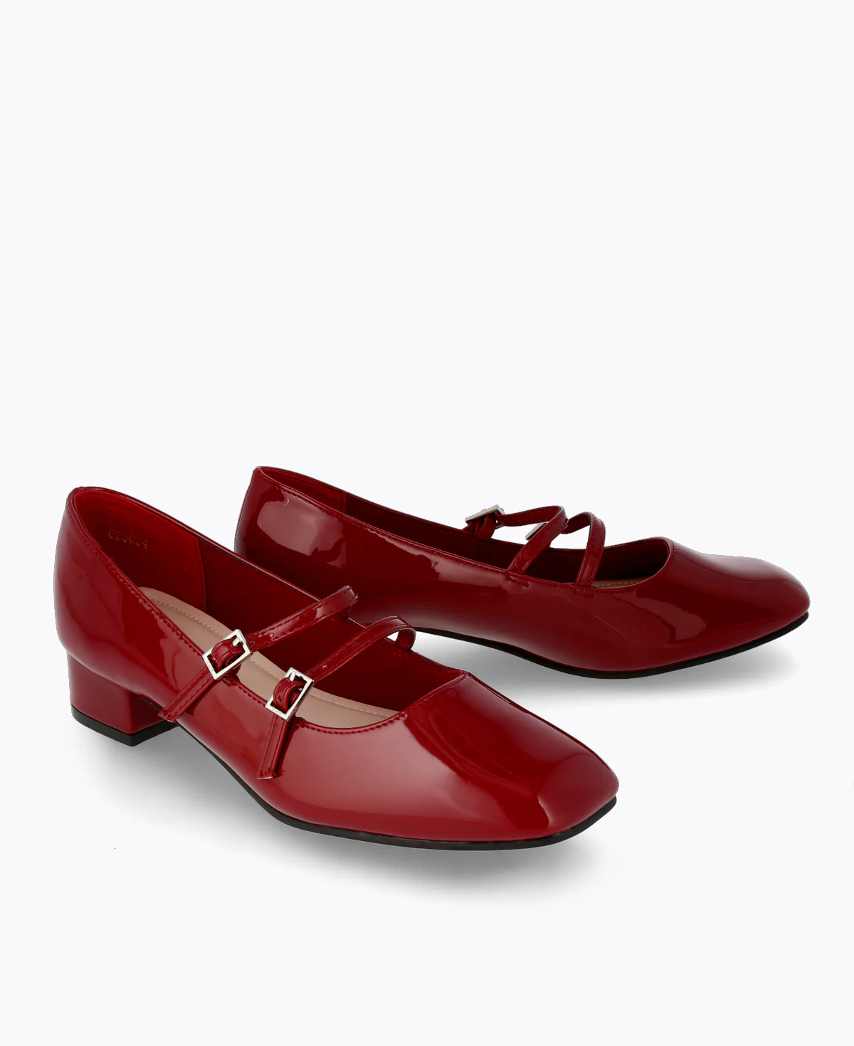 Carrie Mary Janes - Maroon (Patent/Glossy) - Image 2
