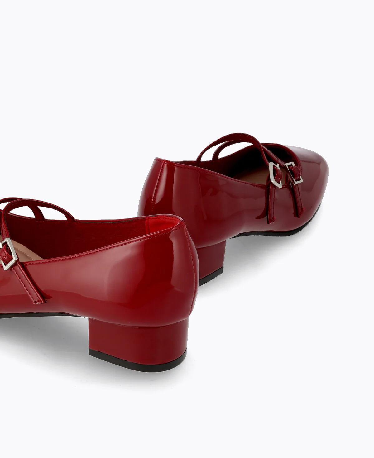 Carrie Mary Janes - Maroon (Patent/Glossy) - Image 3