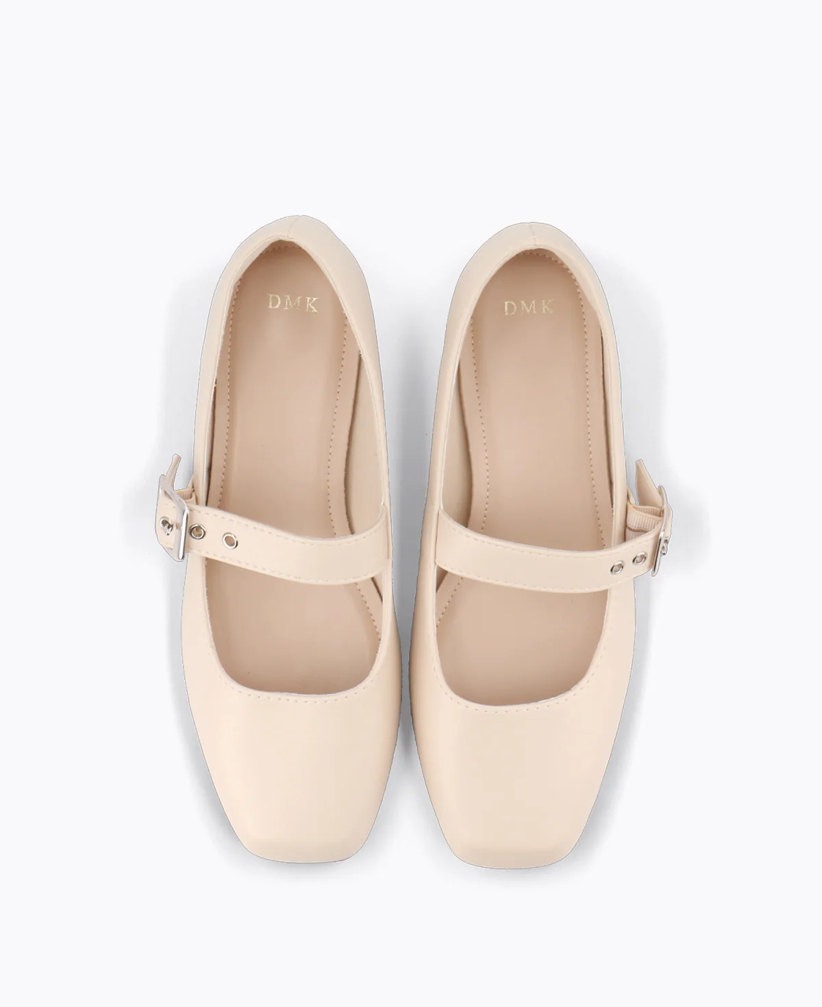 Charlotte Mary Jane Flats - Beige - Image 4