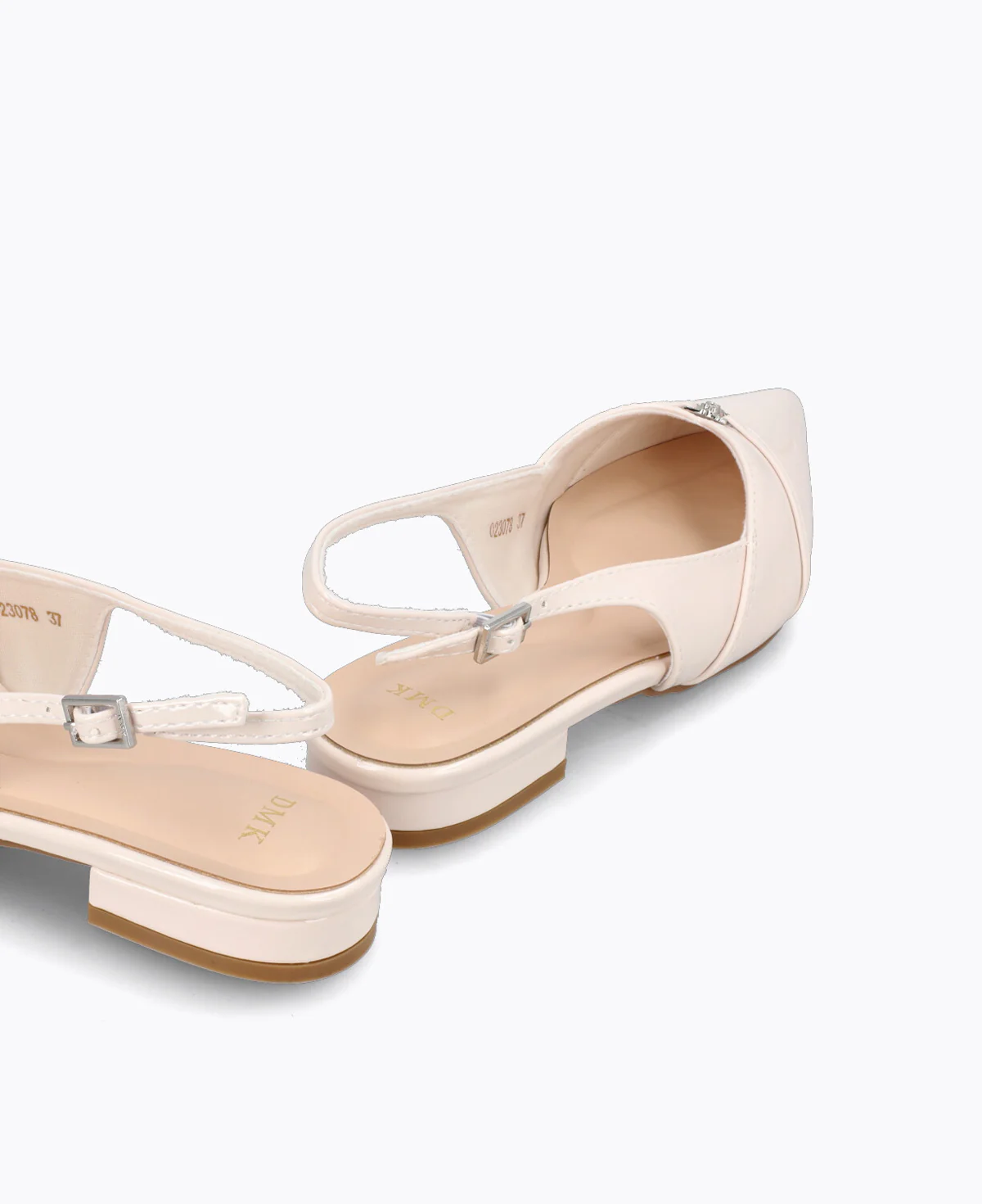 Colette Slingback Heel Pumps - Beige - Image 3