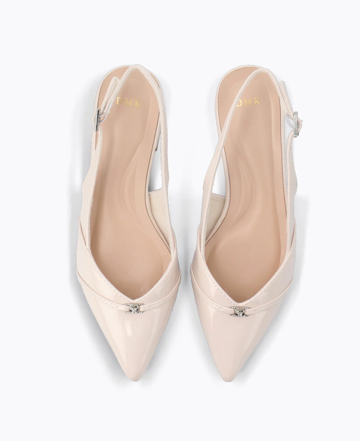 Colette Slingback Heel Pumps - Beige - Image 4