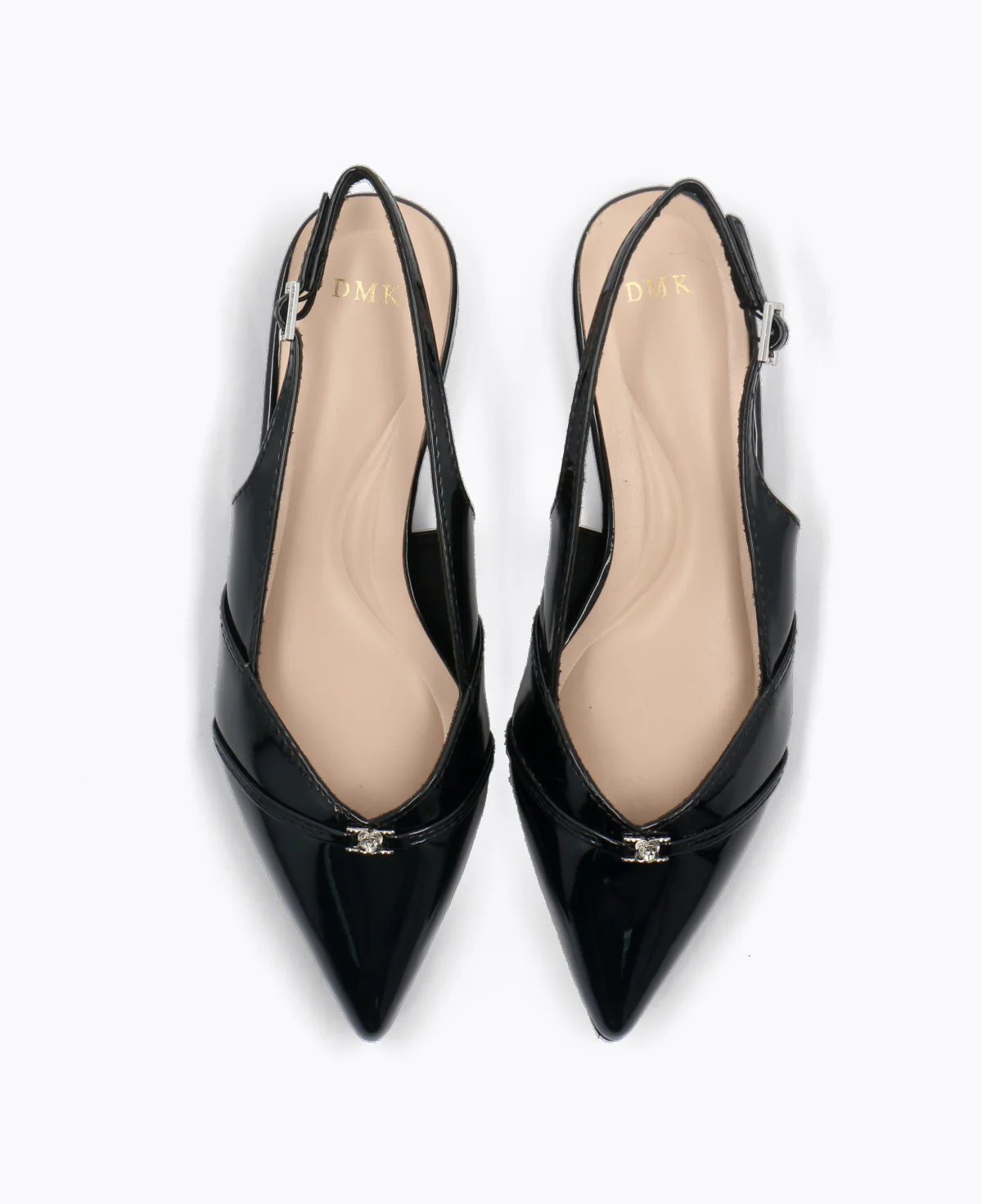 Colette Slingback Heel Pumps - Black - Image 4