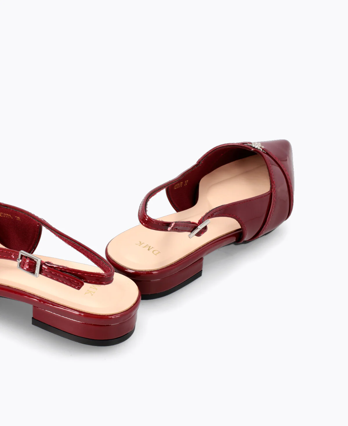 Colette Slingback Heel Pumps - Maroon - Image 3