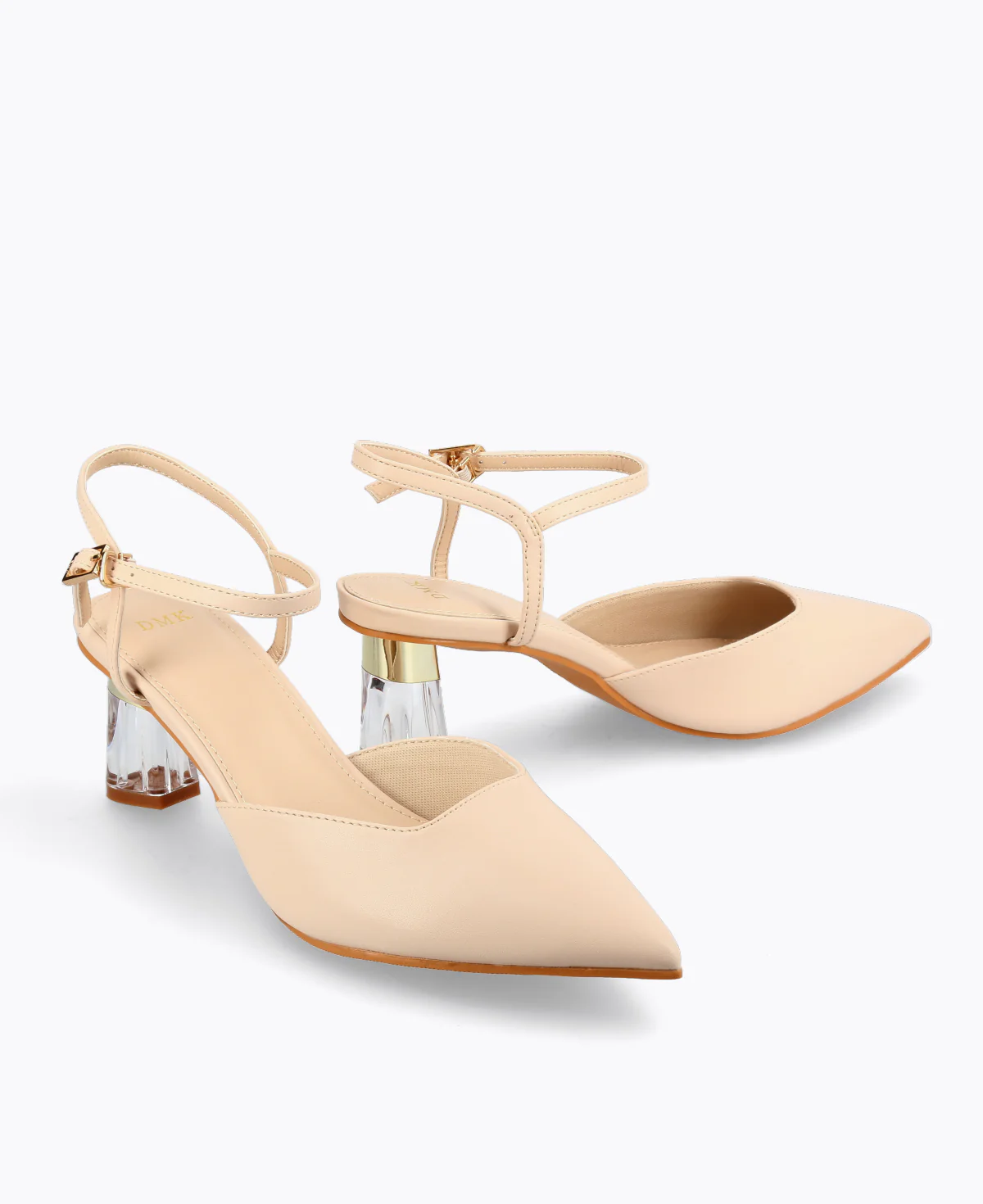 Crystal Clear Confidence Heel Pumps - Beige - Image 3