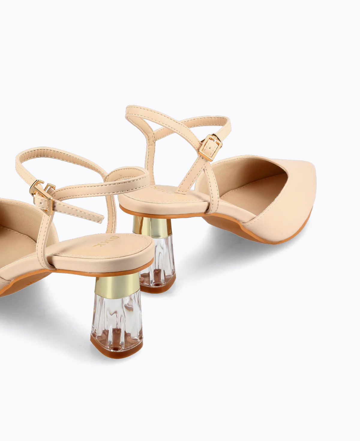 Crystal Clear Confidence Heel Pumps - Beige - Image 4