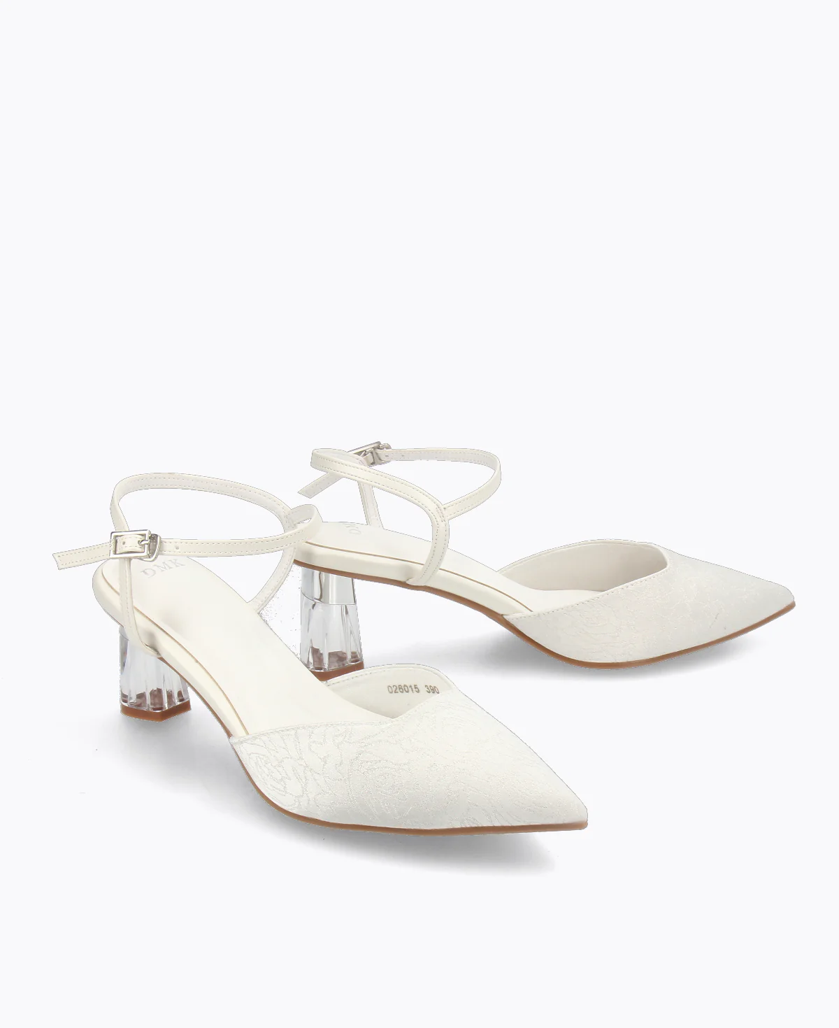 Crystal Clear Confidence Heel Pumps - White - Image 3
