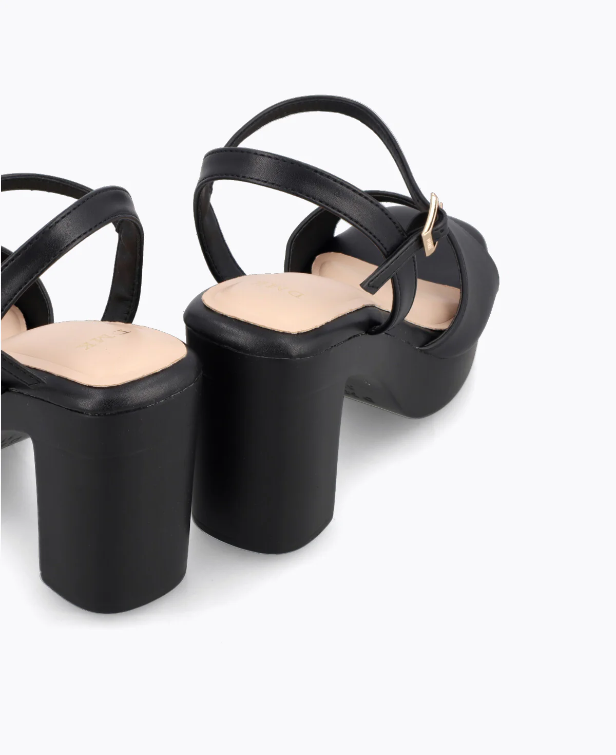 Dahlia Platform Heel Sandals - Black - Image 3