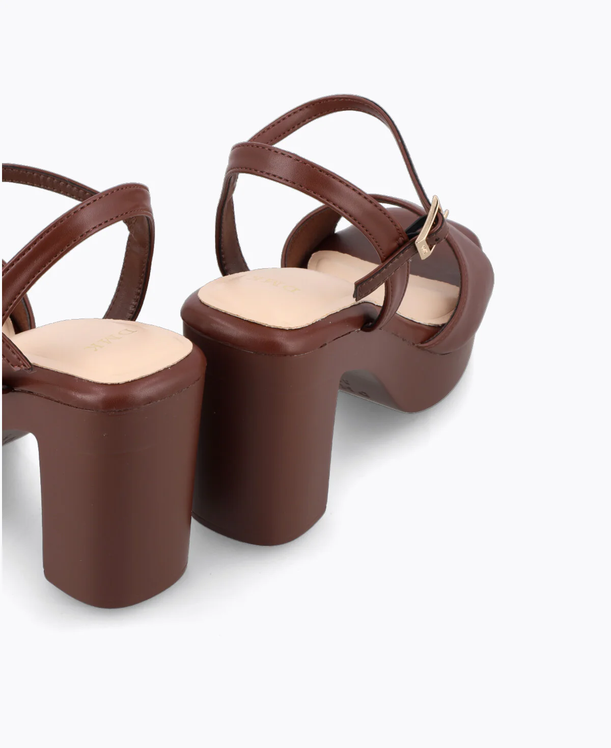 Dahlia Platform Heel Sandals - Brown - Image 3