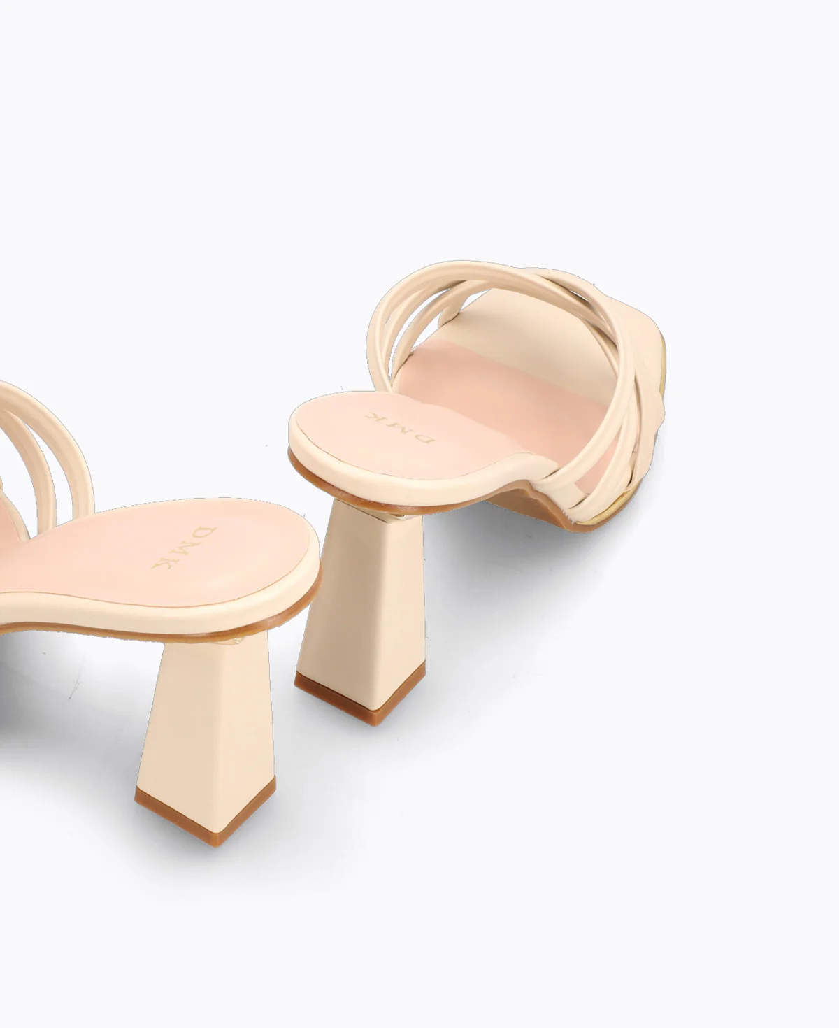 Della Heel Sandals - Beige - Image 3