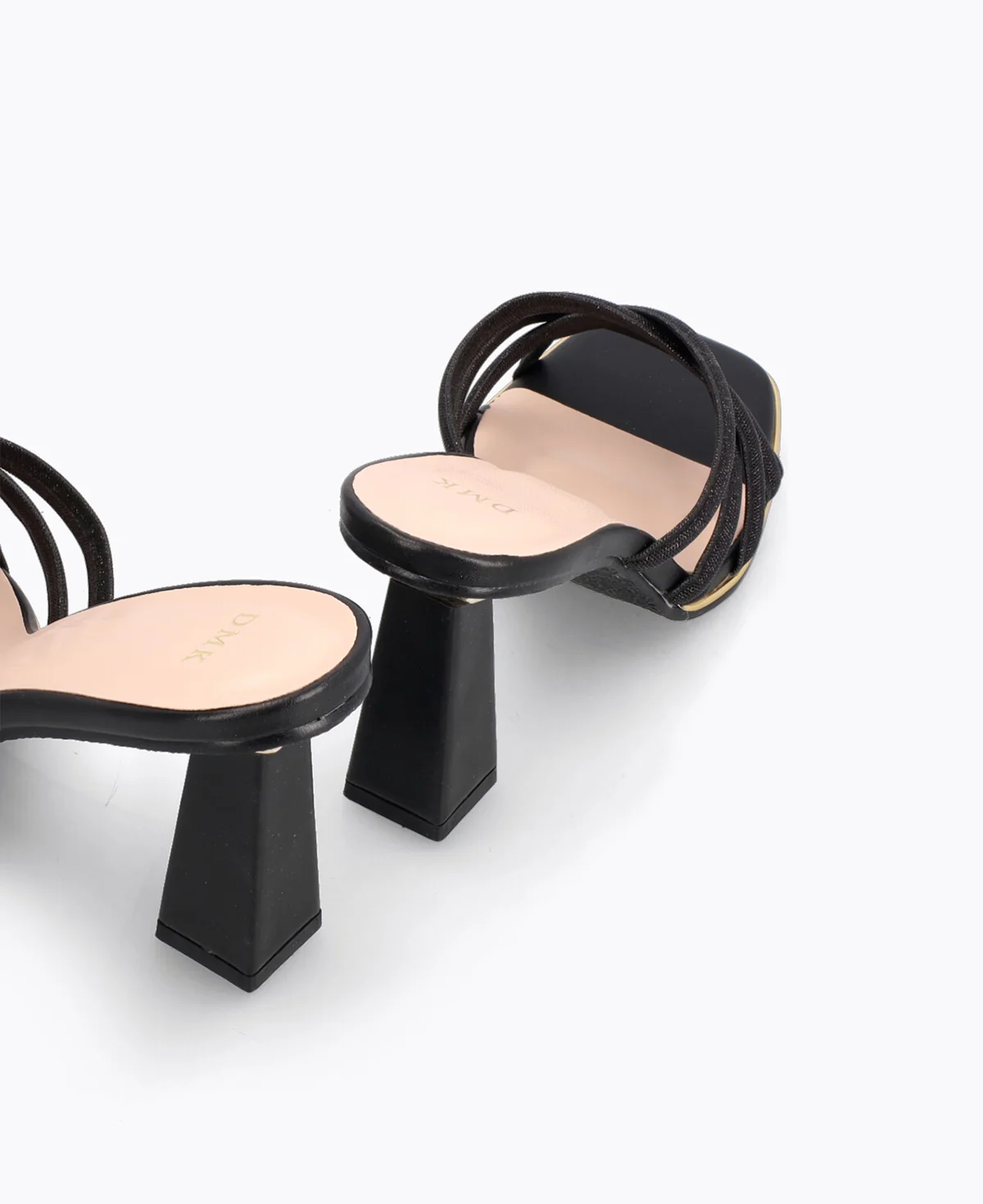 Della Heel Sandals - Black - Image 3