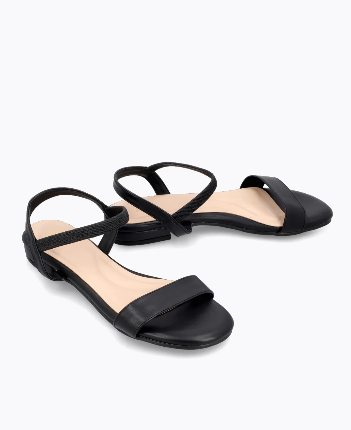 Mylene Strappy Flat Sandals - Black - Image 2