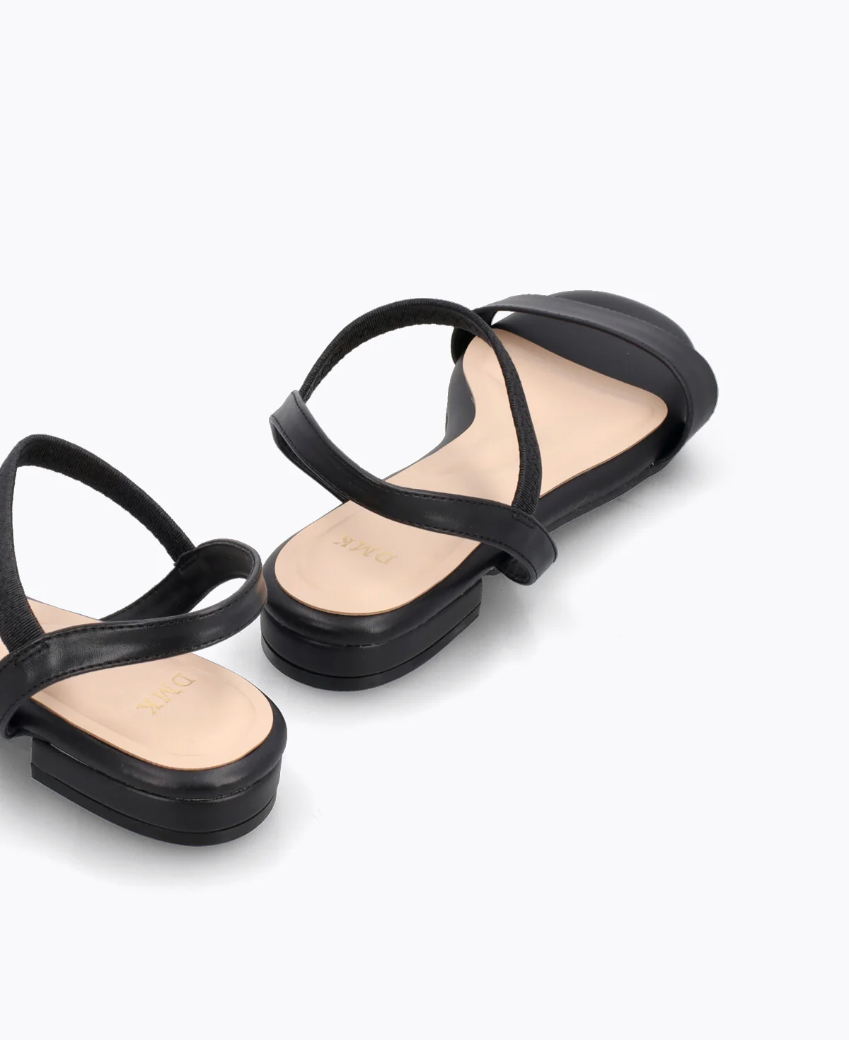 Mylene Strappy Flat Sandals - Black - Image 3