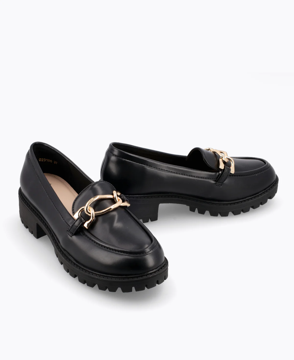 Enya Platform Loafers - Black - Image 2