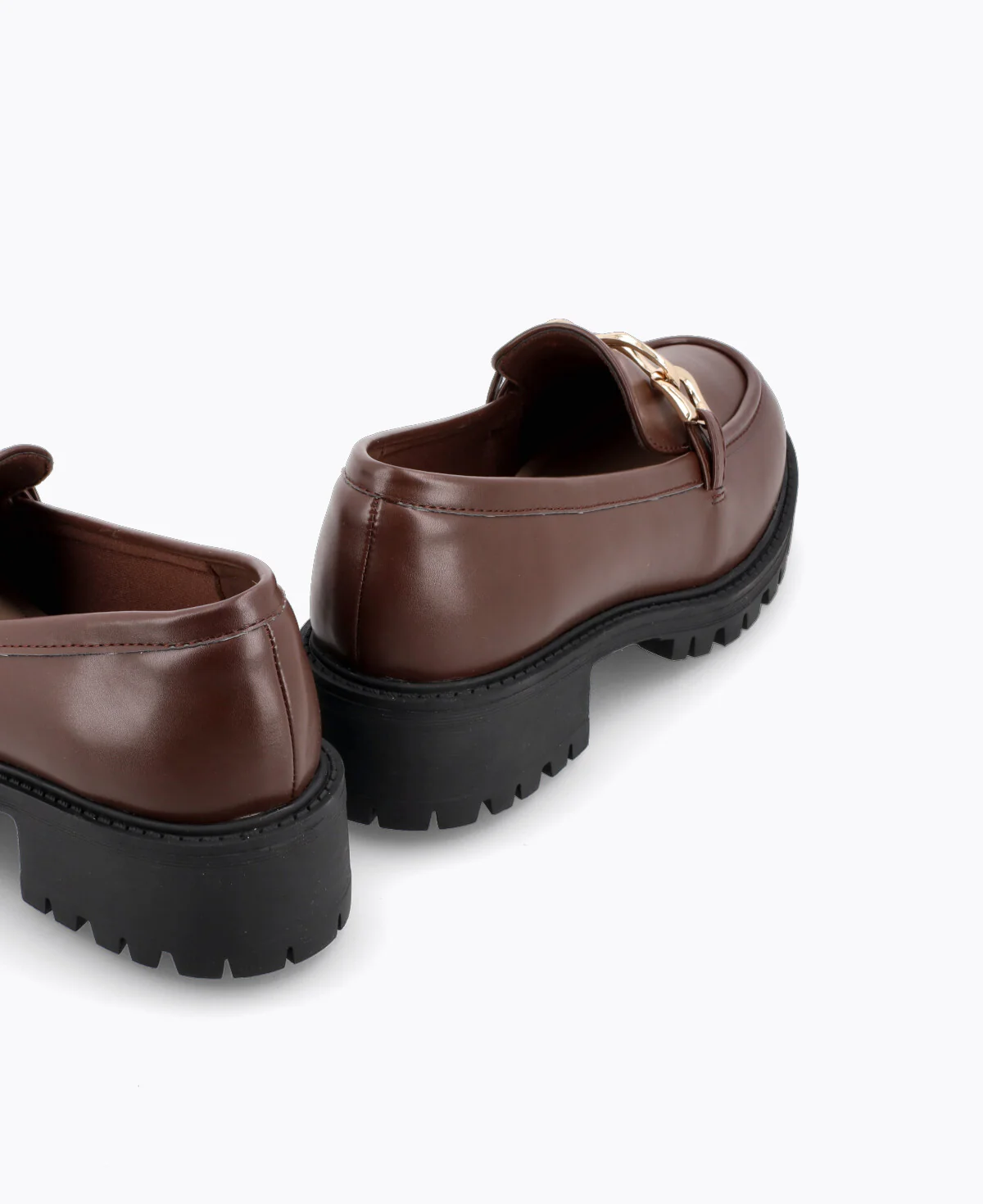 Enya Platform Loafers - Brown - Image 3