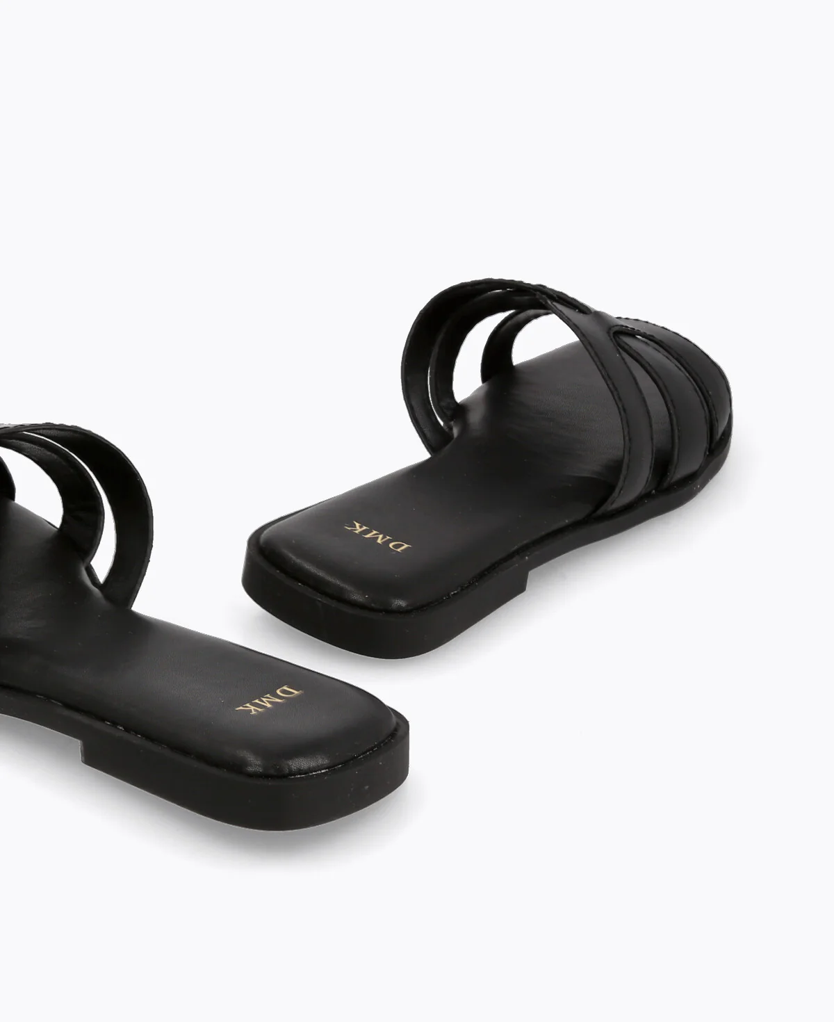 Erica Flat Sandals - Black - Image 3