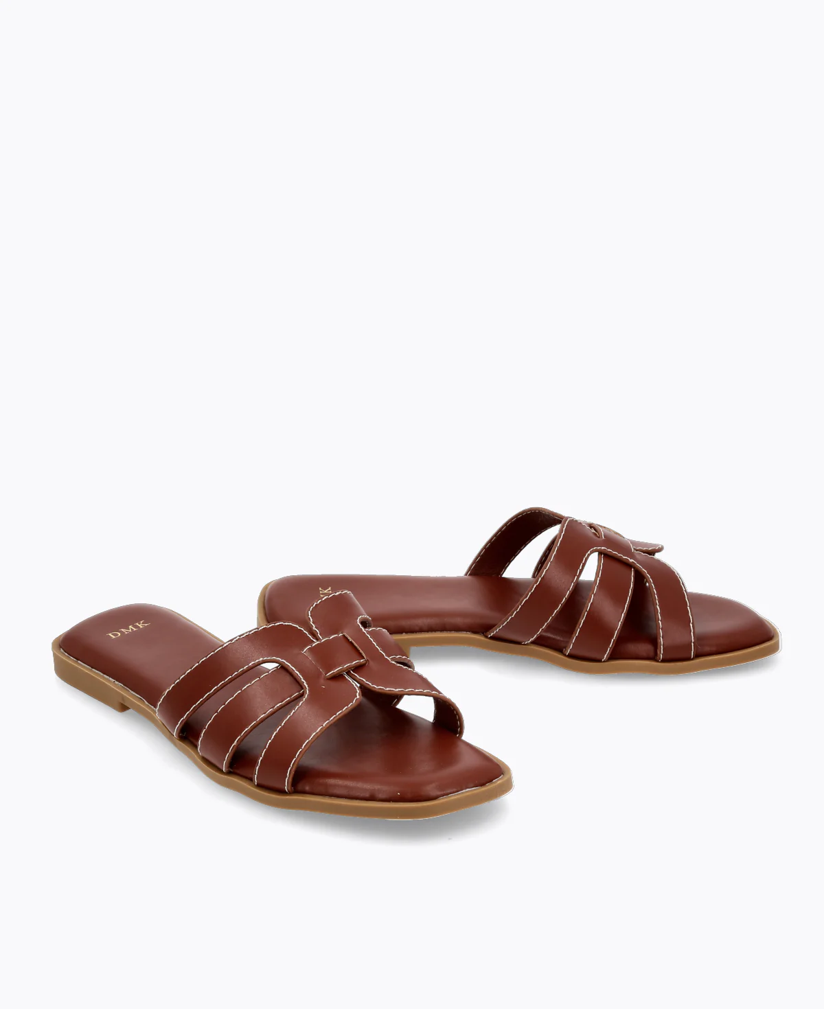 Erica Flat Sandals - Brown - Image 3