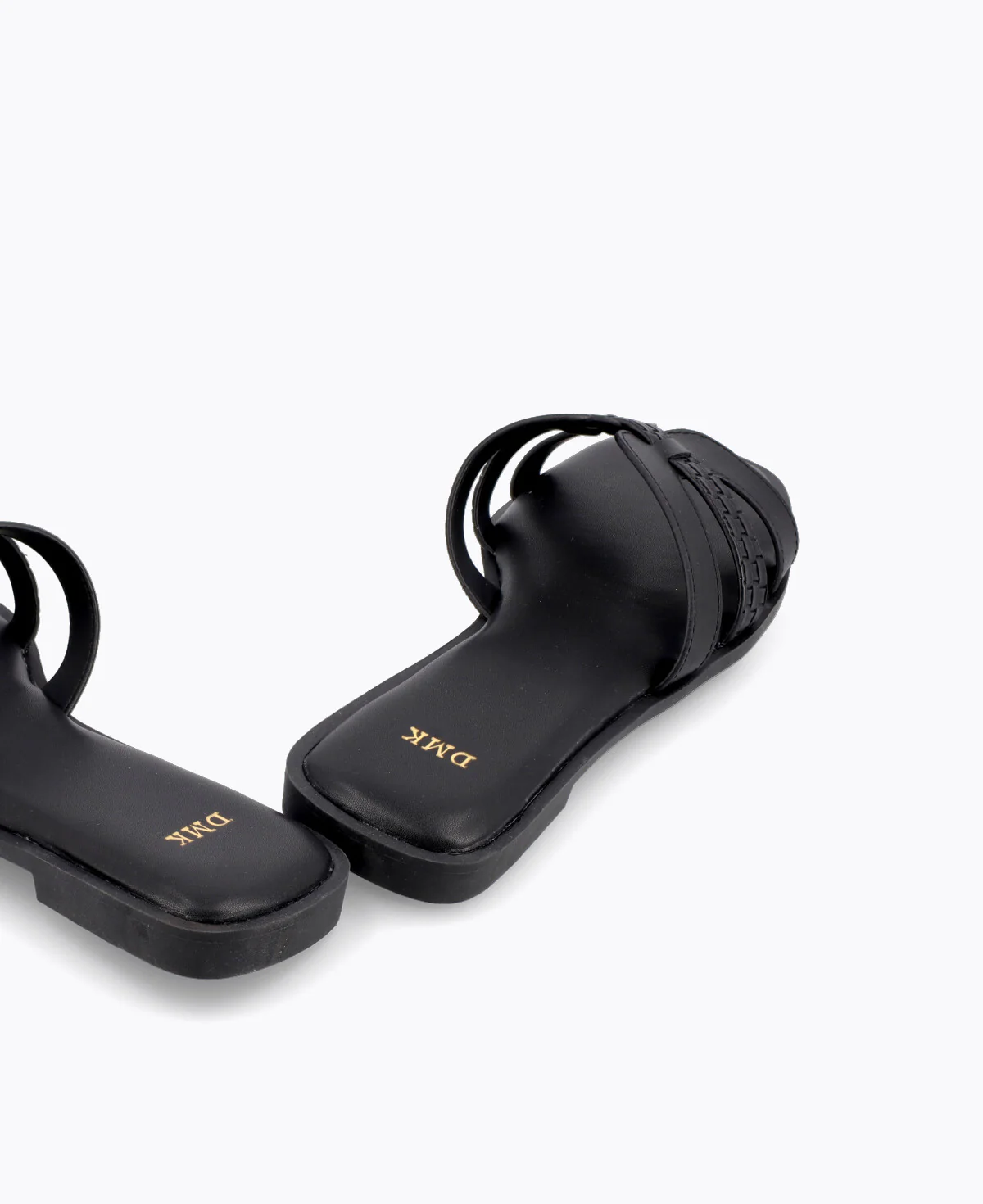Erina Flat Sandals - Black - Image 3