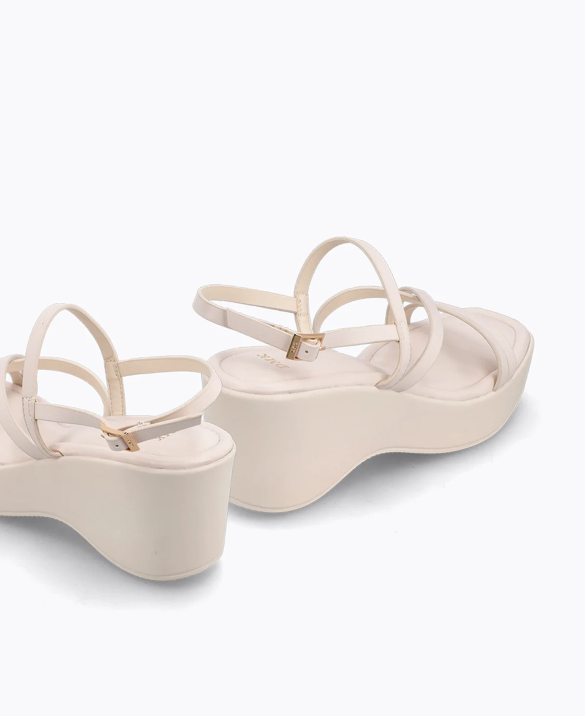 Esmeralda Platform Heel Sandals - Beige - Image 3