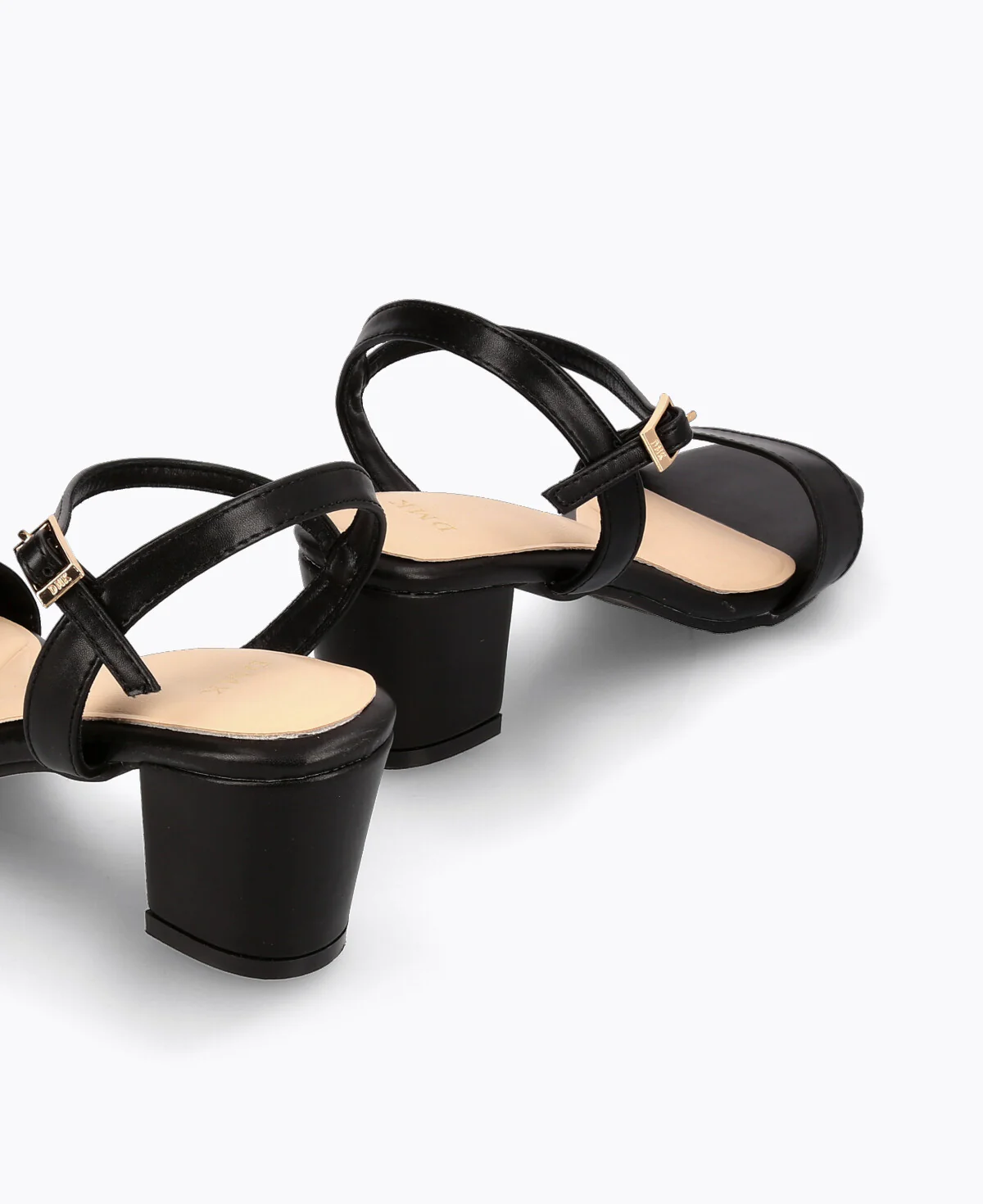 Evelyn Block Heel Sandals - Black - Image 3