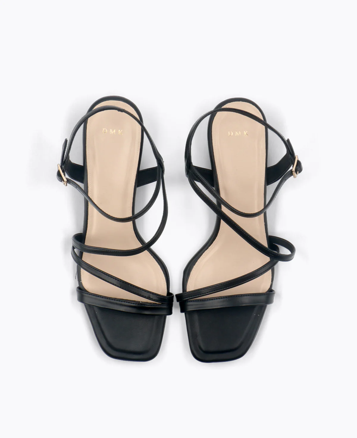 Fallon Strappy Heel Sandals - Black - Image 4