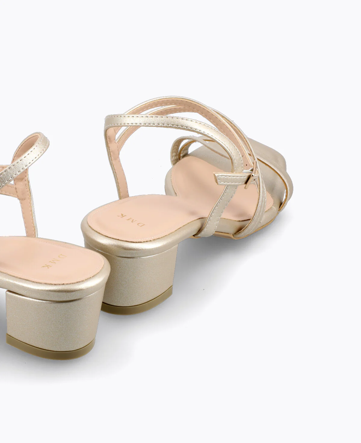 Fallon Strappy Heel Sandals - Gold - Image 3