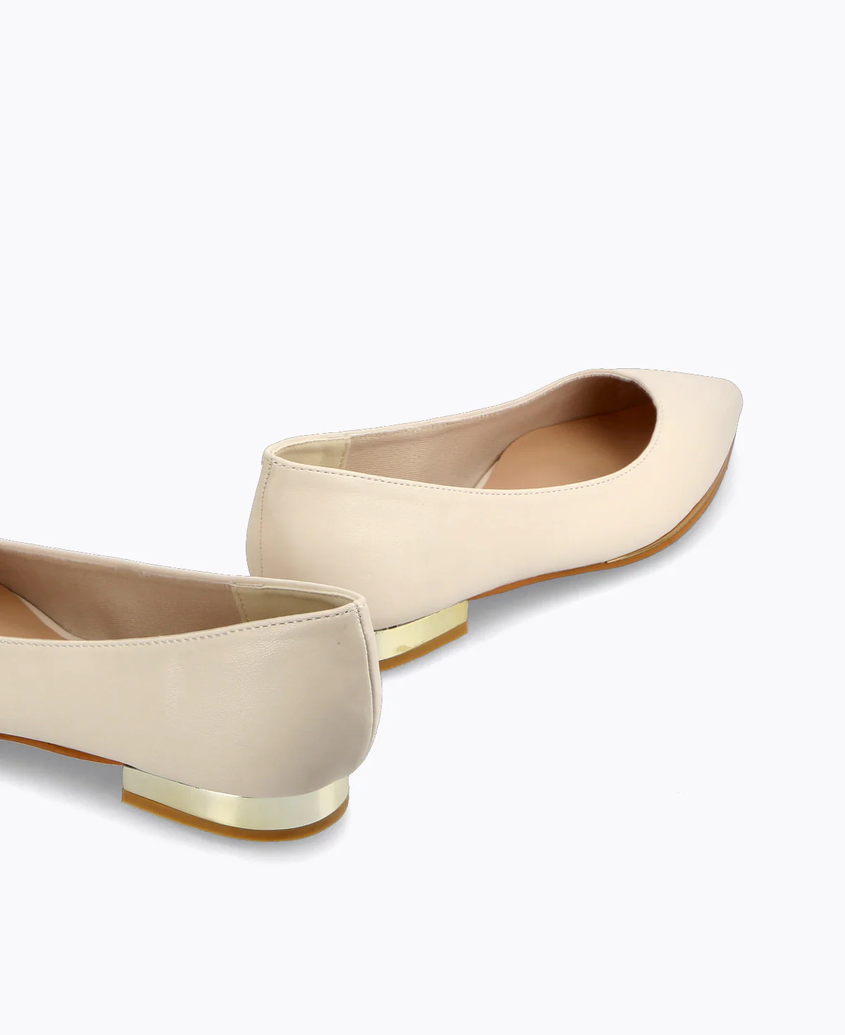 Felicity Flat Pumps - Beige - Image 3
