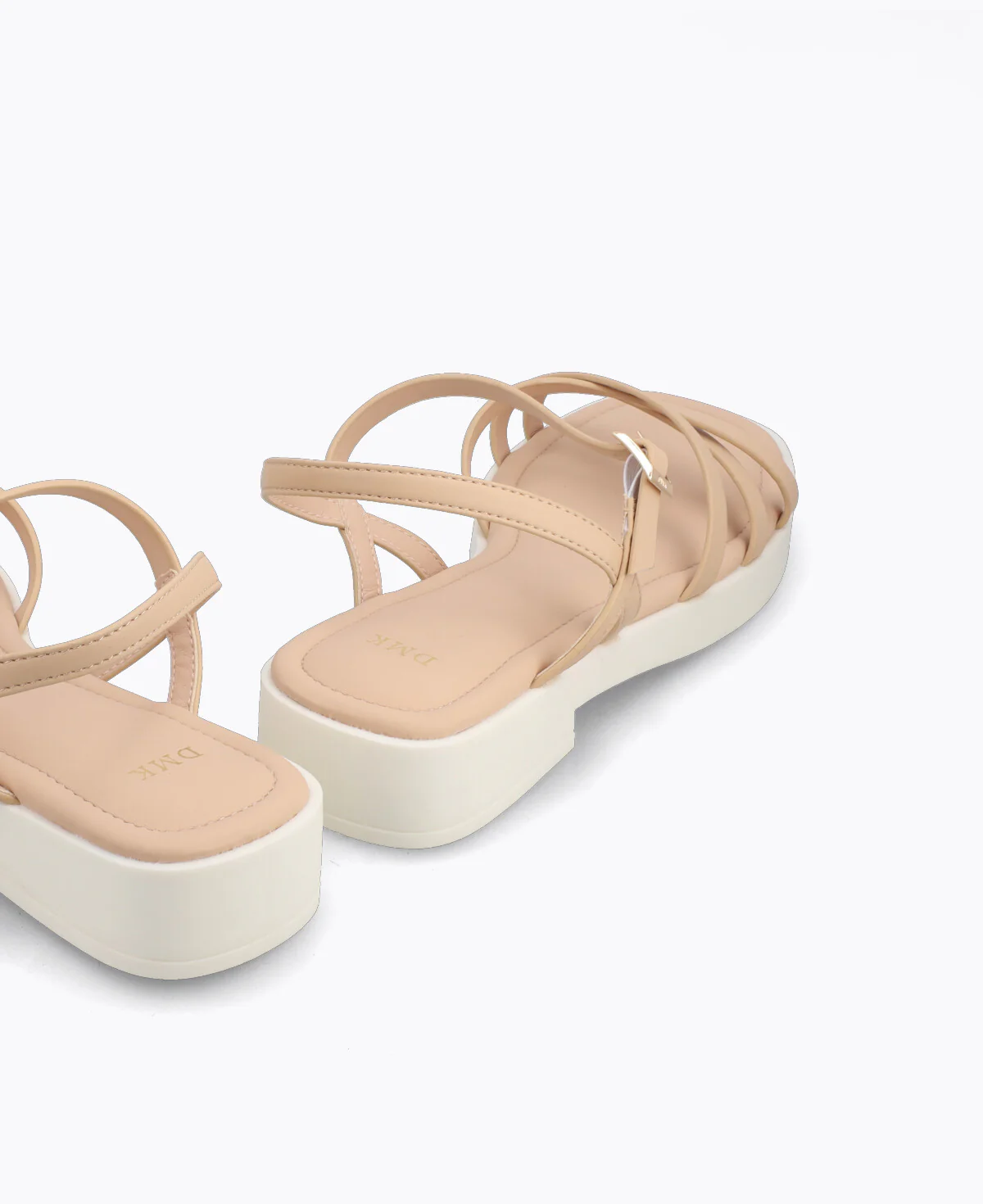 Holly Strappy Platform Sandals - Nude - Image 3