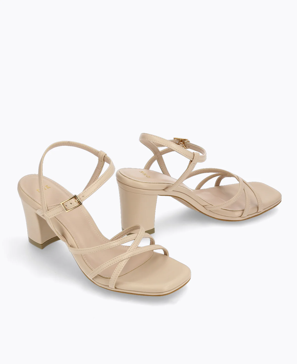 Hopelessly Romantic Strappy Heel Sandals - Beige - Image 3