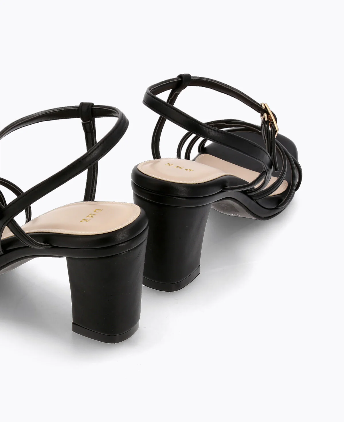 Hopelessly Romantic Strappy Heel Sandals - Black - Image 3