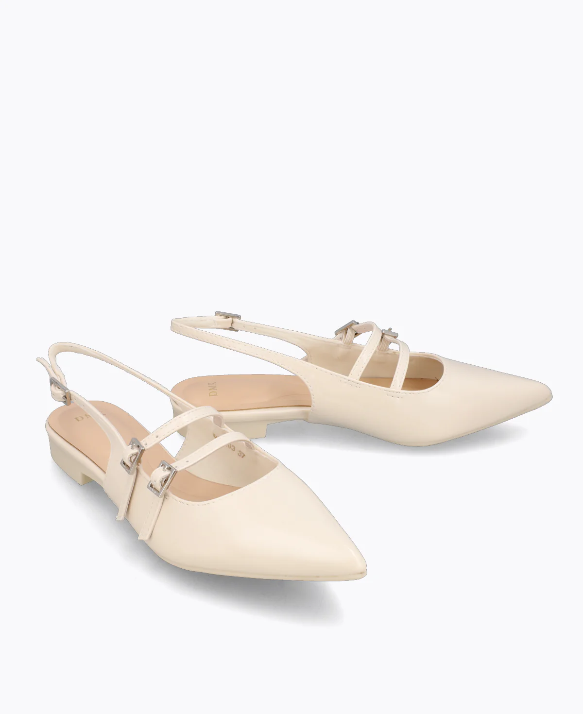 Inca Slingback Mary Jane Flats V2 - Beige - Image 2