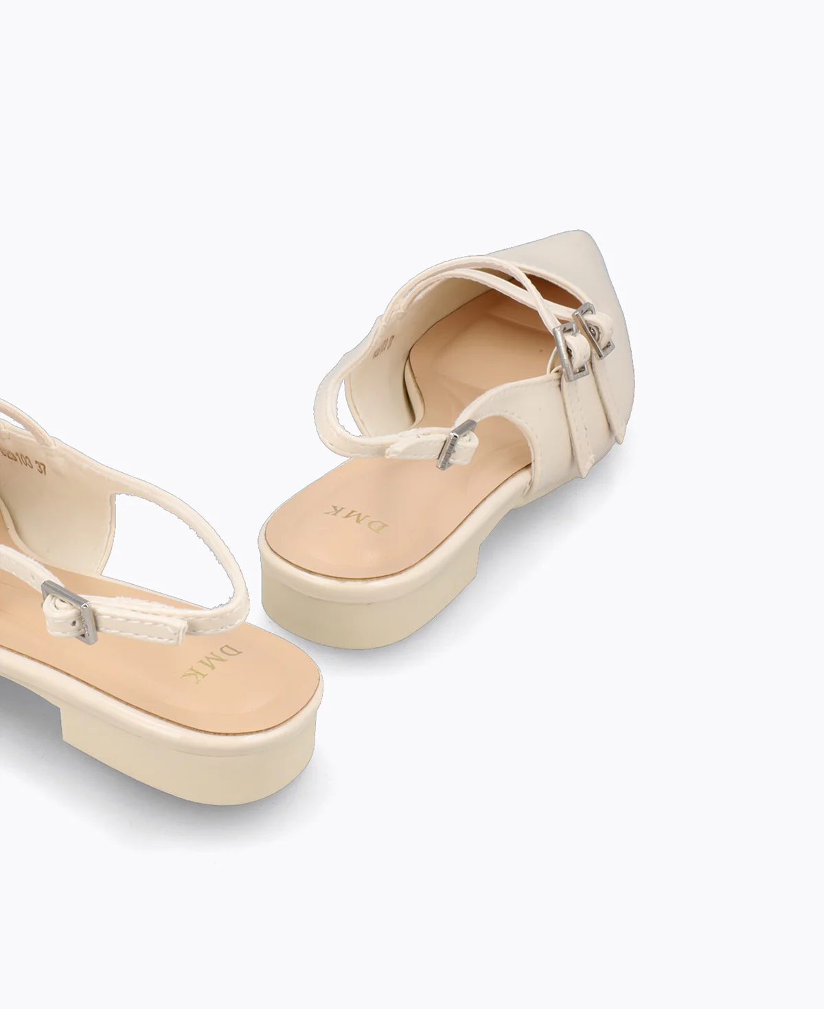 Inca Slingback Mary Jane Flats V2 - Beige - Image 3
