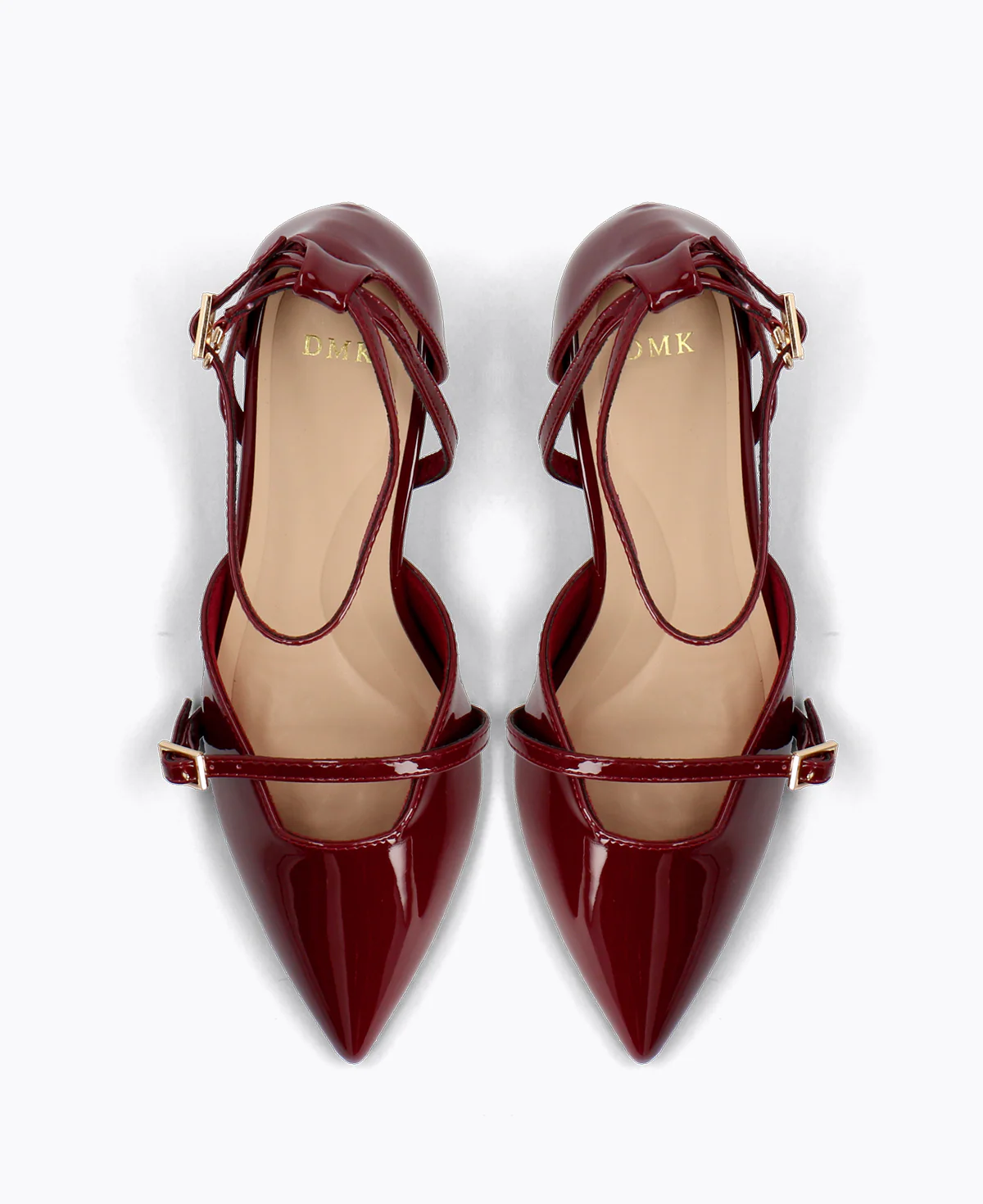 Inez Heel Pumps - Maroon - Image 4