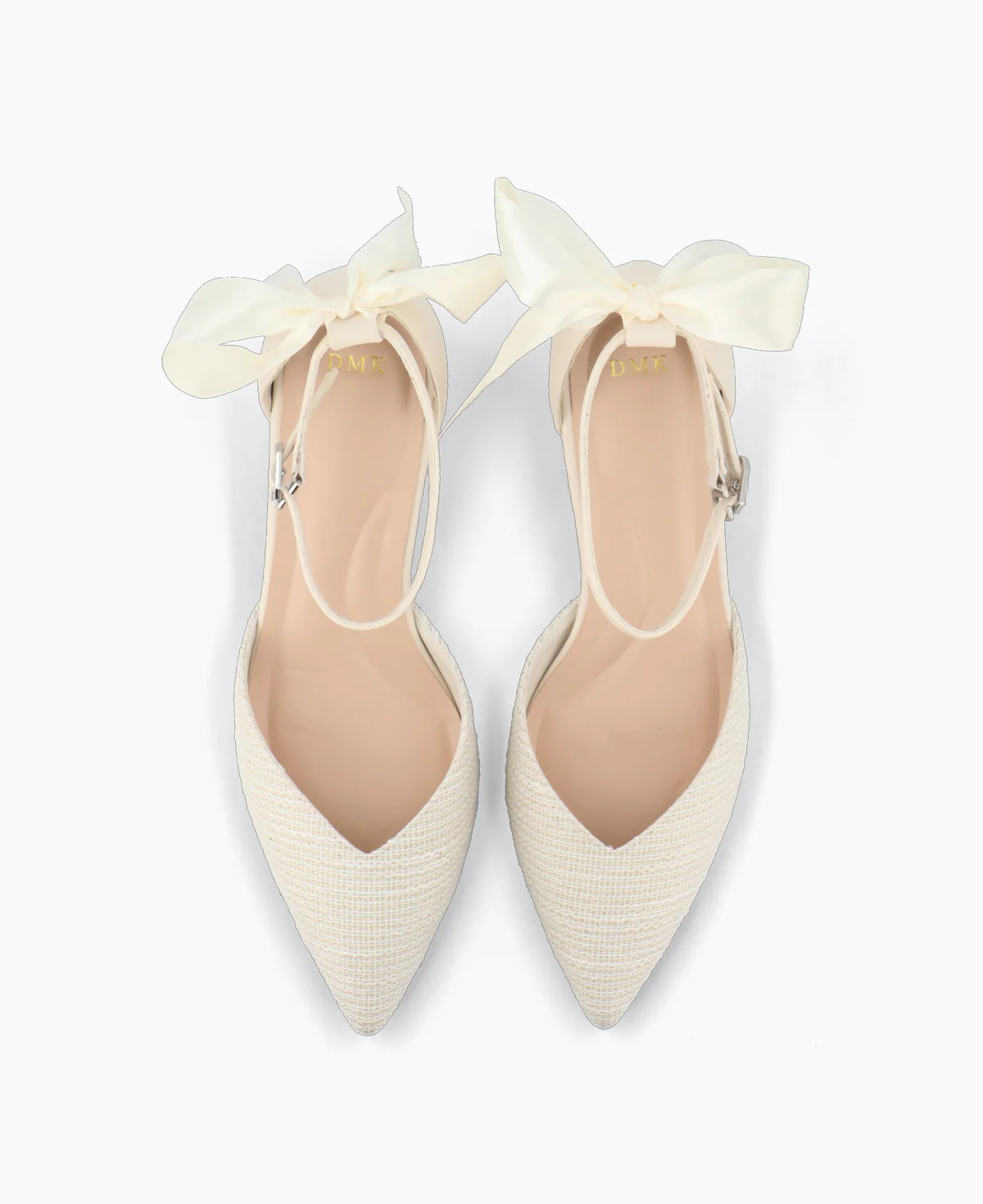 Isabella Bow Heel Pumps - Beige - Image 4